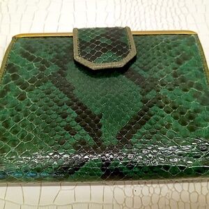 New Valentino Garavani - Snake Skin Bi-Fold Wallet Pure Leather.